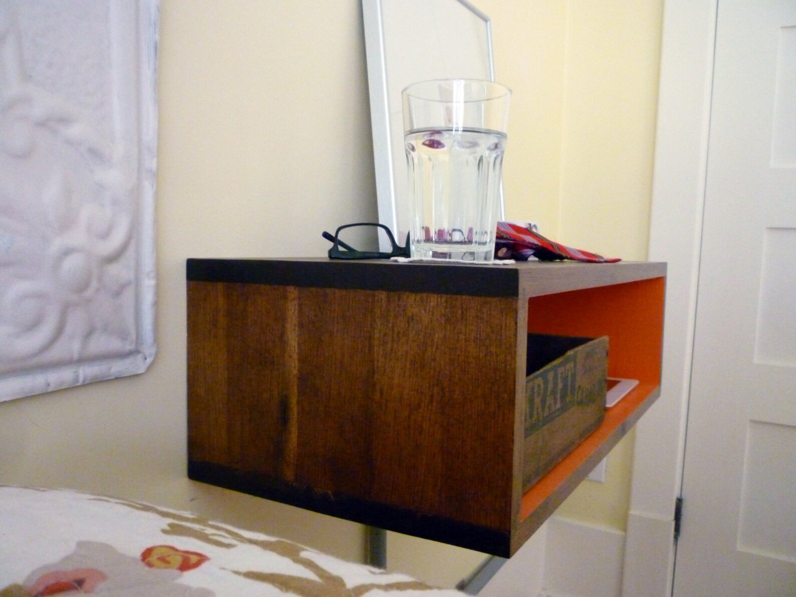 Floating Nightstand / Charging Station to Be Used Next to a Etsy UK