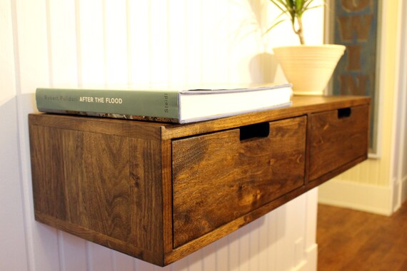 Floating Console Cabinet Stand With Drawers that Can Be Used
