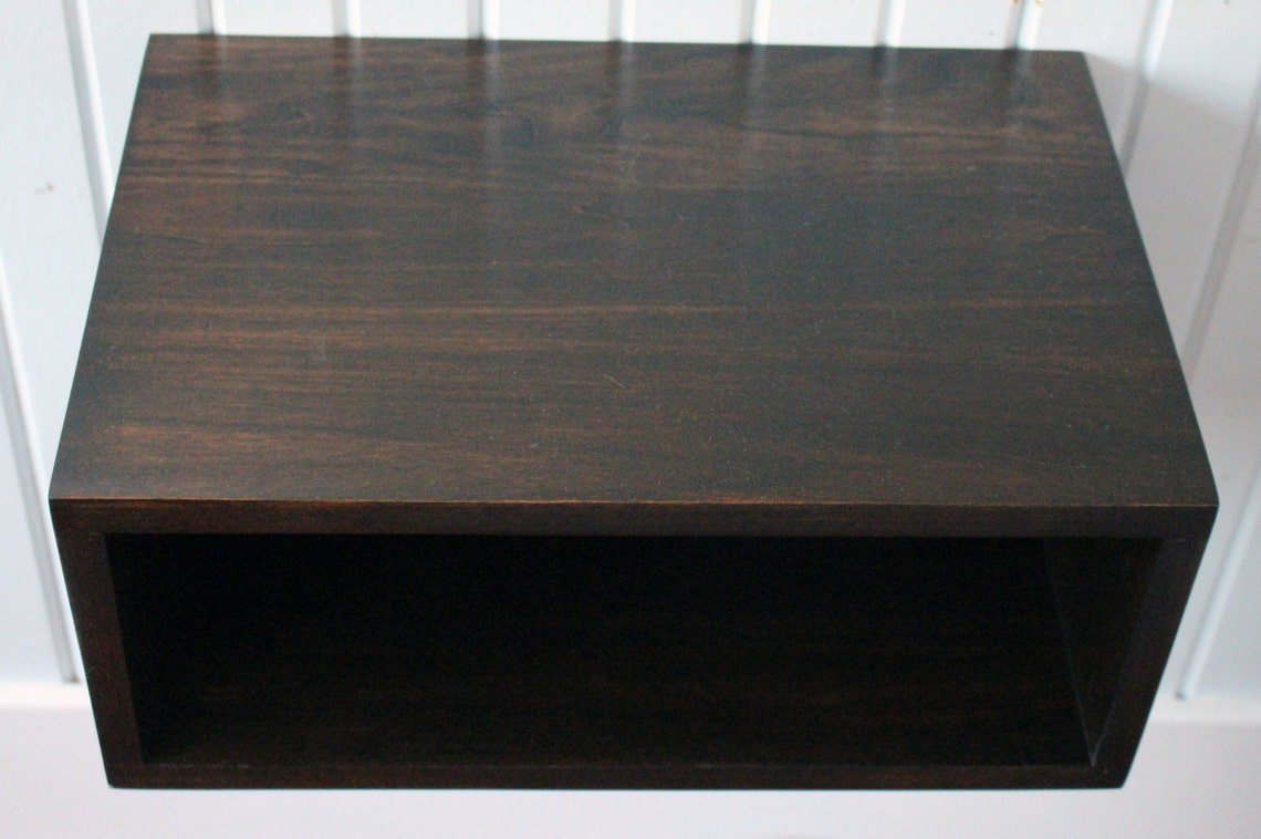 Floating Nightstand / Charging Station, to Be Used Next to a Bed or in