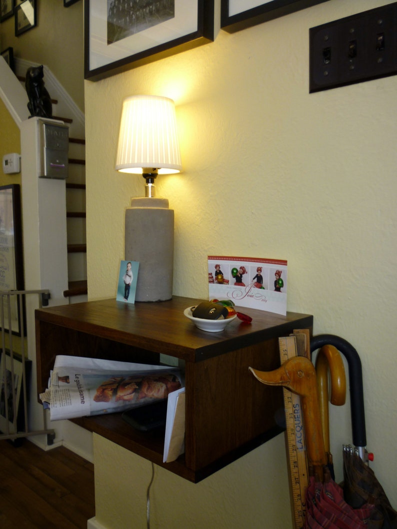 Floating Entryway Console / Bookshelf / Table / / Etsy