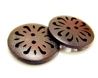 Houten figuur knopen blank / Knopen | De roze haaknaald