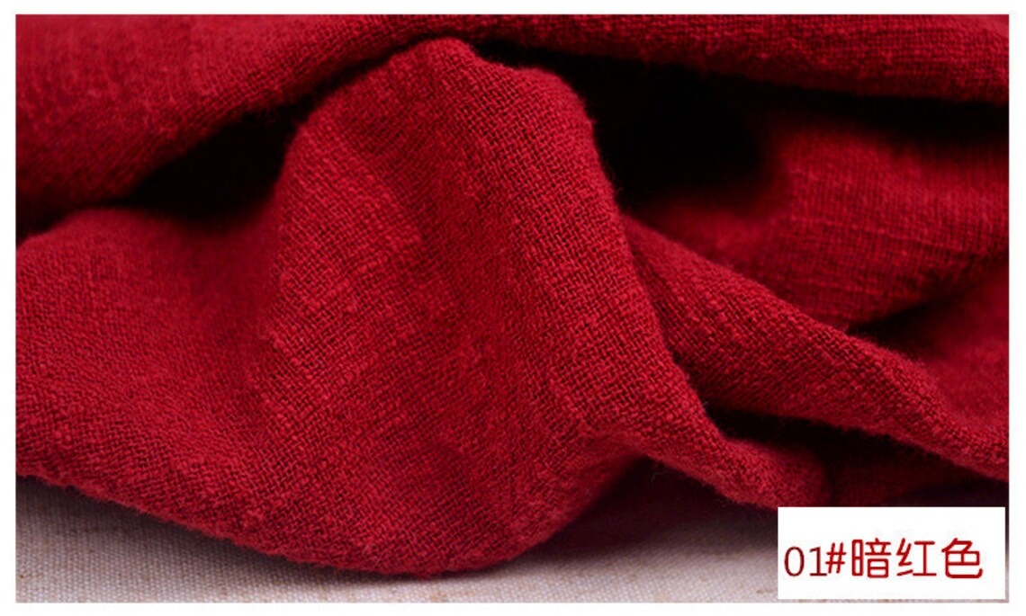 Solid Flax Fabric Flax Linen Fabric Cotton Linen for Spring Etsy