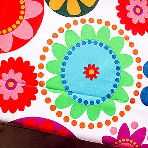 Großer Blumen Baumwollstoff Bunte Sonnenblumen Stoff Kinderstoff Shabby Chic Kinderstoff für Vorhang Quilting Polster 1/2 Yard f113