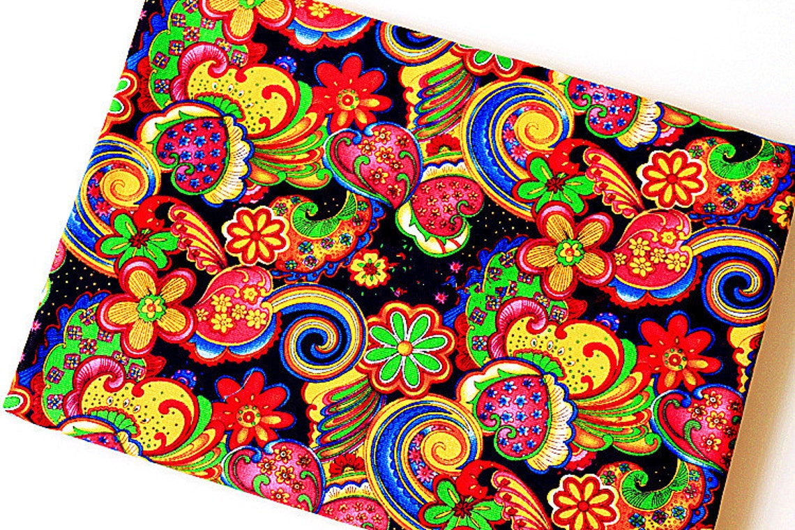 Bohemian Style Linen Cotton Fabric Colorful BOHO Fabric for Etsy