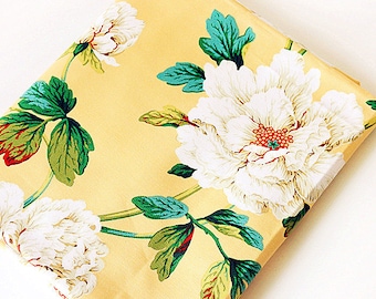 Large Floral Cotton Fabric Peony Flower Fabric Shabby Chic Rose Fabric for Cloth Curtain Quiltting Upholstery  1/2 yard f120