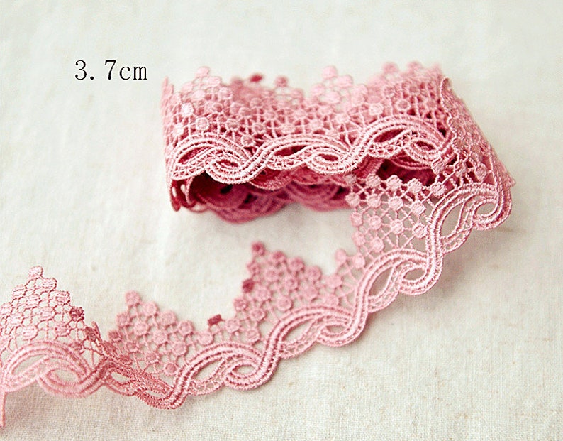 pink lace ribbon