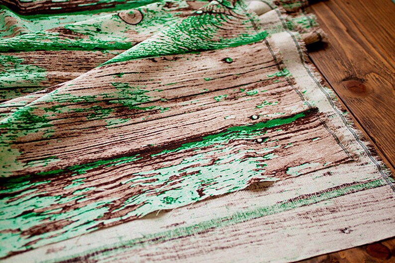 Retro Wood Grain Linen Cotton Fabric Vintage Tree Bark Fabric Etsy Canada