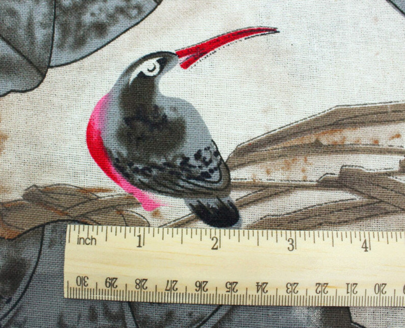 Water Lily Fabric Cotton Linen Fabric Pink Lotus Flower Fabric Etsy