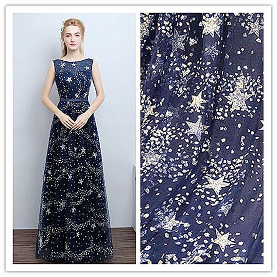 navy blue dress with stars