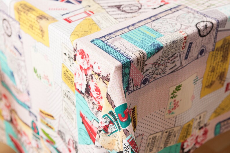 World History Fabric For Curtain Quiltting Bag Home Decor Fabric Retro Newspaper Cotton Linen Fabric 12 yard f400