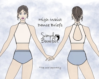 High-Waist Dance Briefs - MADE TO ORDER - Mix & Match Costume Bases