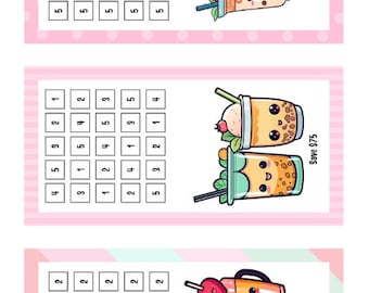 Cute Boba - Mini Savings Challenges - Digital