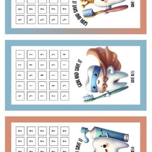 May include: Three illustrated dental savings charts with a tooth character. The charts have a blue and orange border. Each chart has a different amount to save, with the highest being £100. The text "Grin and Save It" is also present.