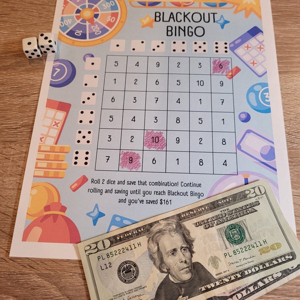 Blackout Bingo - Savings Challenge Game