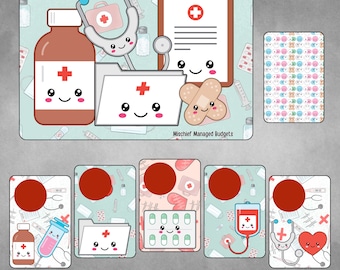 Cute Medical Savings Challenge Scratch-off Cards - 2 values