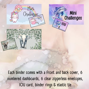 Mini Challenge Binders A6 size Different Designs Bild 4