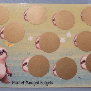 Sloths Savings Challenge - Scratch-off - Save 70