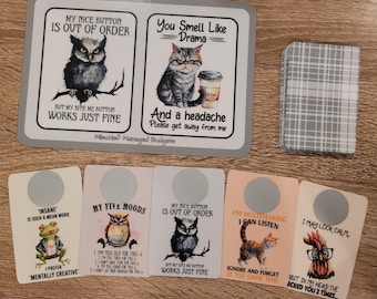 Sarcastic Animals Challenge Scratch-off Cards - save 120