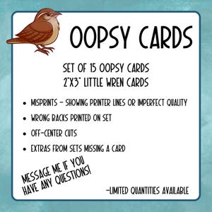 OOPSY Cards - 15 random designs/amounts - Mystery Amount