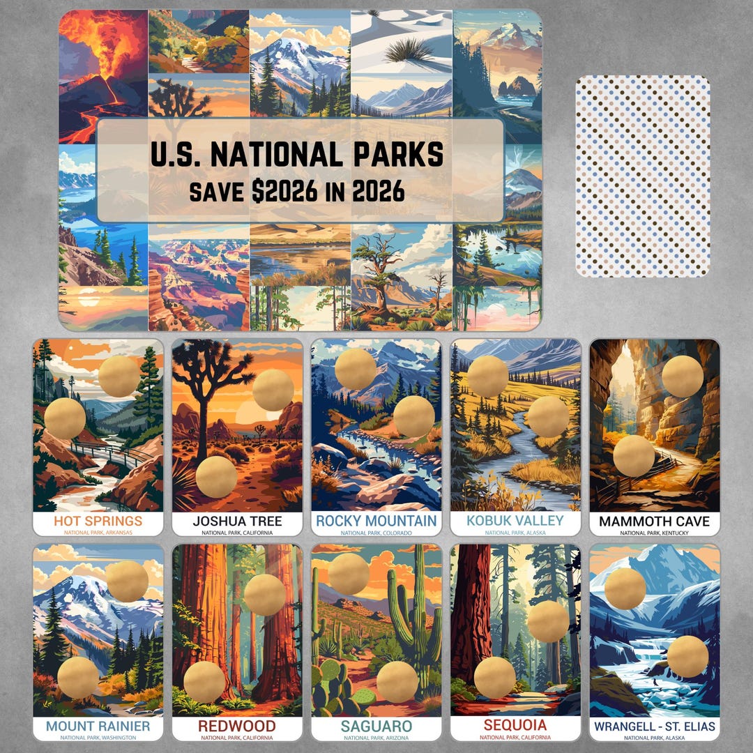 Save 2026 In 2026 National Parks Savings Challenge Etsy Il Kyg0 