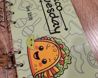 Taco Tuesday! Savings Challenge DASHBOARD Binder - Dated/Undated Versions