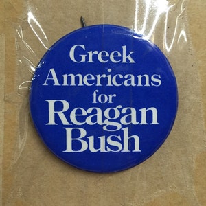1980 Ronald Reagan & George Bush 10 assorted campaign pins nm+ rare uncirculated 10 different