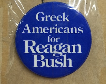 10 1980 Ronald Reagan & George Bush assorted campaign pins nm+ rare uncirculated