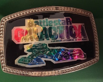 Battlestar Galactica prismatic belt buckle mint NOS