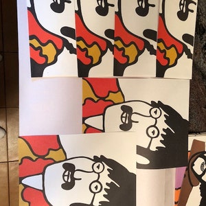 BEATLES Yellow Submarine amazing stationary set gorgeous NM+ very rare and complete