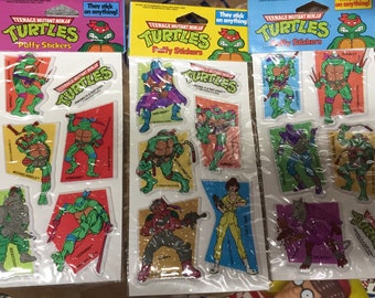 TMNT teenage mutant ninja turtles sticker pack lot