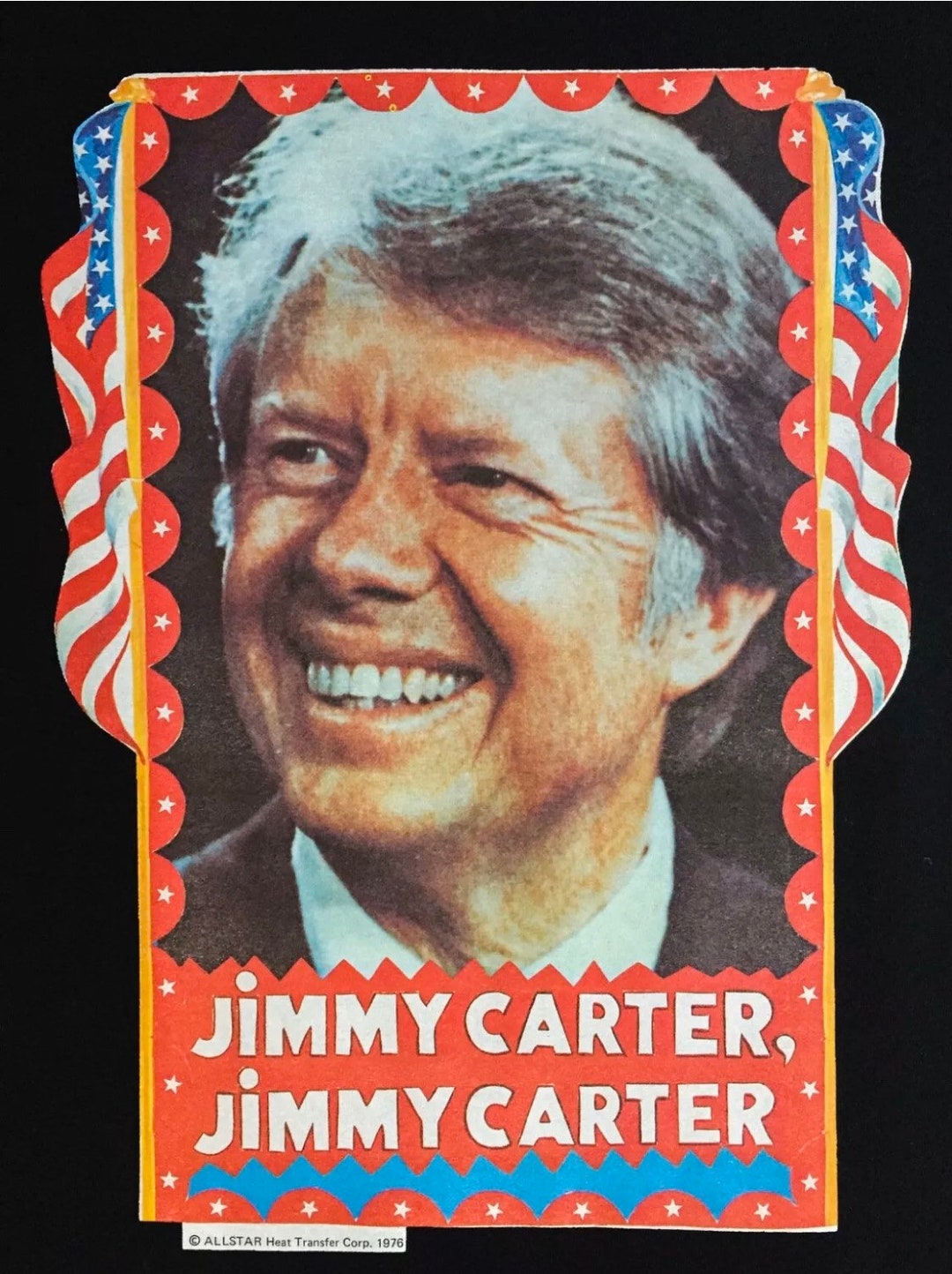 Vintage JIMMY CARTER Iron on President Carter Etsy