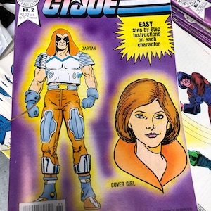 1987 how to draw gi joe #2 comic ex hard to find new old stock zartan