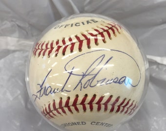 Vintage Frank Robinson Autographed Baseball Mint Circa early 1982