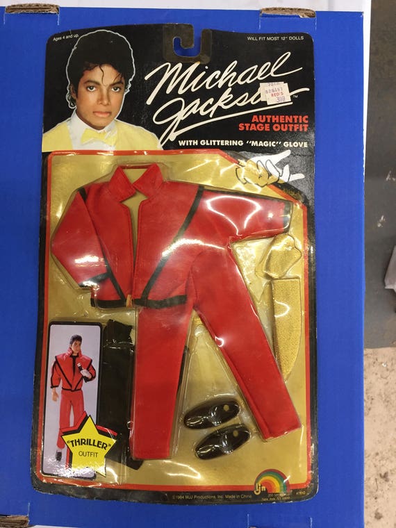 Vintage MJ Thriller Michael Jackson Doll Outfit MOC Old Store Etsy