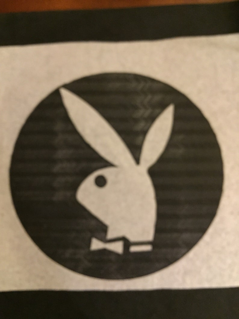 1960s Playboy Bunny Logo Iron ON nos rare iron on collectible image 1