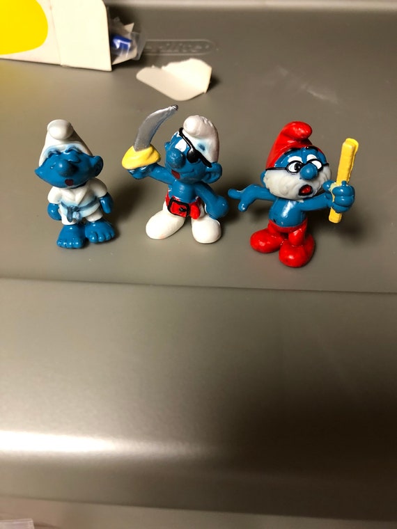 10 original smurfs vintage Smurf set peyo smurfs old school -  Portugal