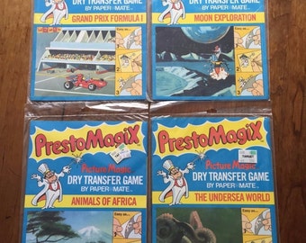 1978 Presto Magix Playset collection 4 sets NOS MIP unopened grand prix space animals etc