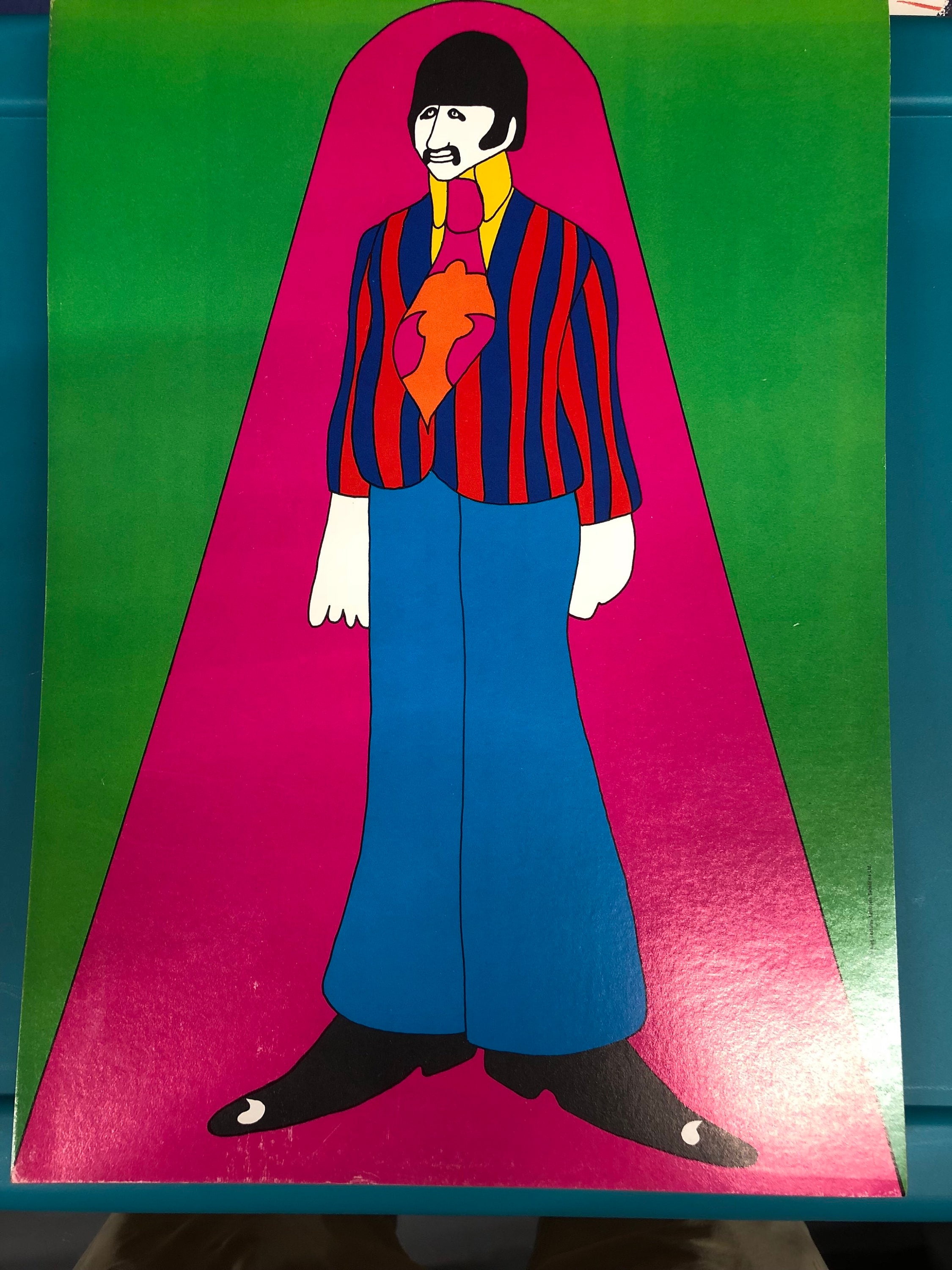 BEATLES Yellow Submarine Ringo Giant Sized Postcard Nm+ New