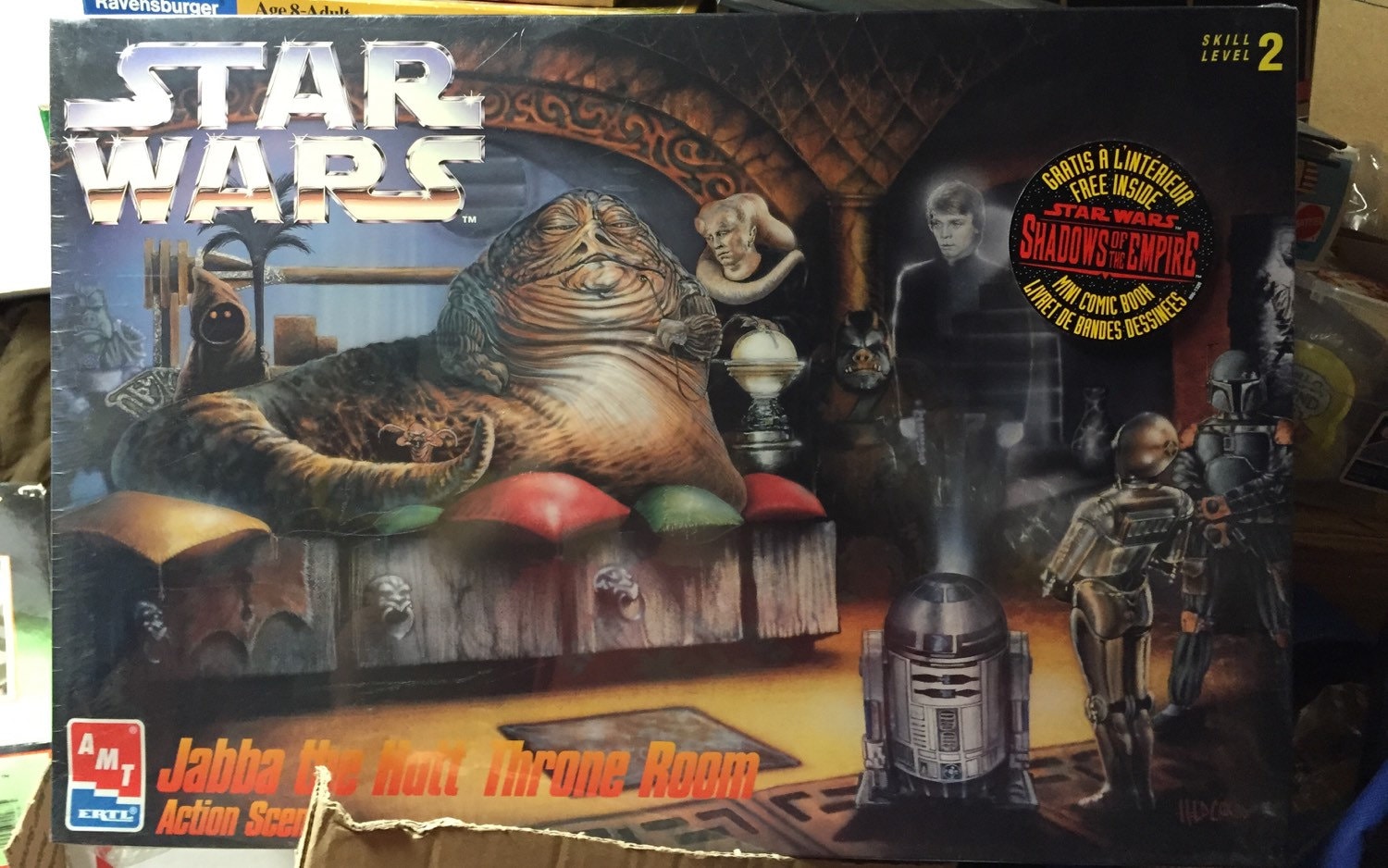 AMT Star Wars Jabba the Hutt throne room model kit sealed AMT Star Wars Jabba the Hutt throne room model kit sealed