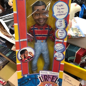 family matters steve urkel talking doll misb working nos
