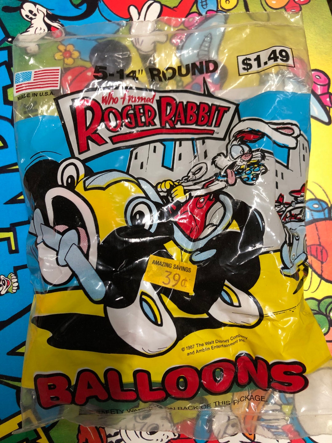 Roger Rabbit Character Balloons Unused Mip Classic Disney Roger Rabbit ...