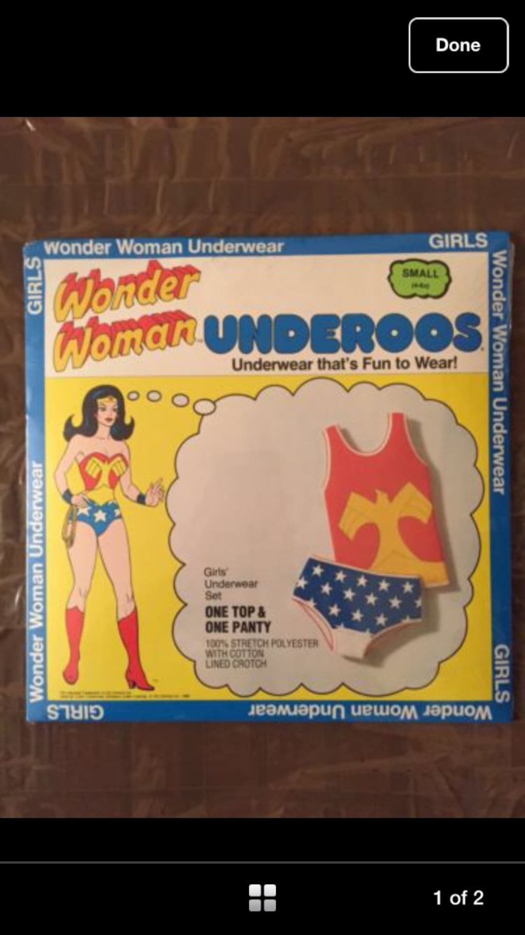 1978 DC COMICS Wonder Woman Underoos Unopened Rare Find -  Canada