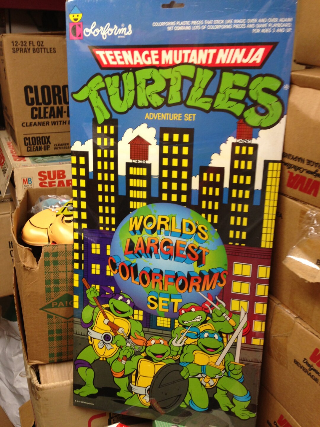 Vintage TMNT Worlds Largest Colorforms Teenage Mutant Ninja Turtles ...