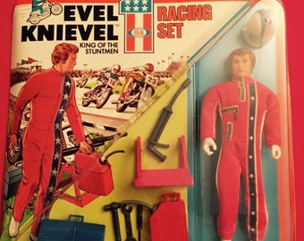 1975 Ideal toys Evel Knievel racing set new old stock