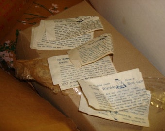 Vintage 1960S Swiss Warbler Bird Call whistles new old stock you get a dozen!