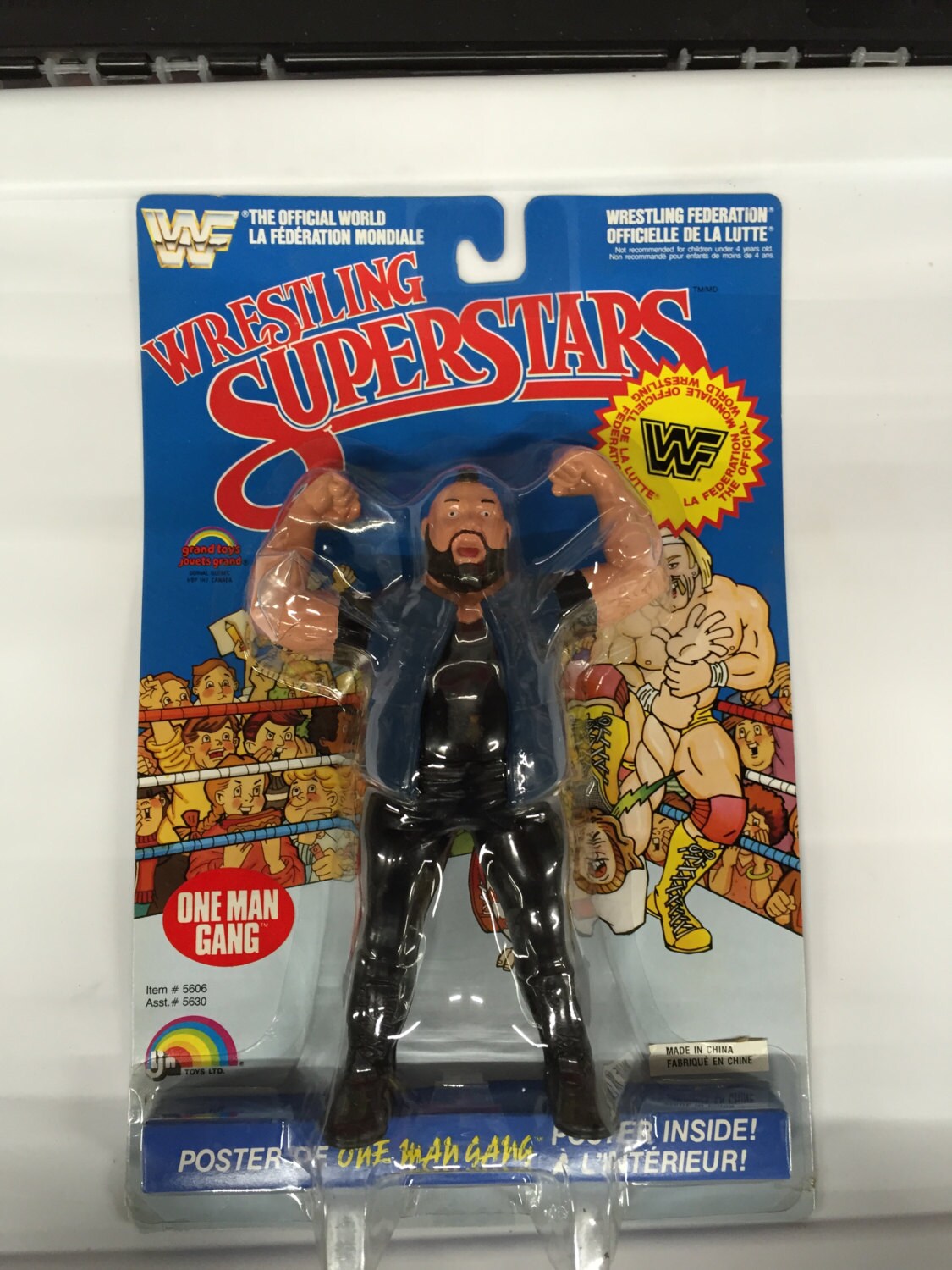 LJN WWF Wrestling Superstars One Man Gang OMG Wrestling Figure Nos