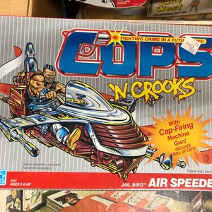 Jaren 1980 cops n boeven lucht speeder verzegeld oude voorraad zeldzaam