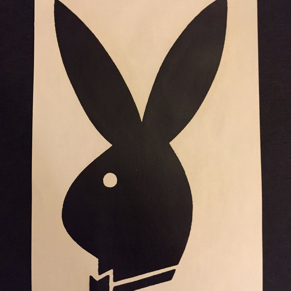 1960s Playboy Bunny Logo black Iron ON nos rare iron on collectible