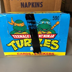 TOPPS Teenage Mutant Ninja Turtles Card stickers 1990 movie ALL 11 stickers NM 