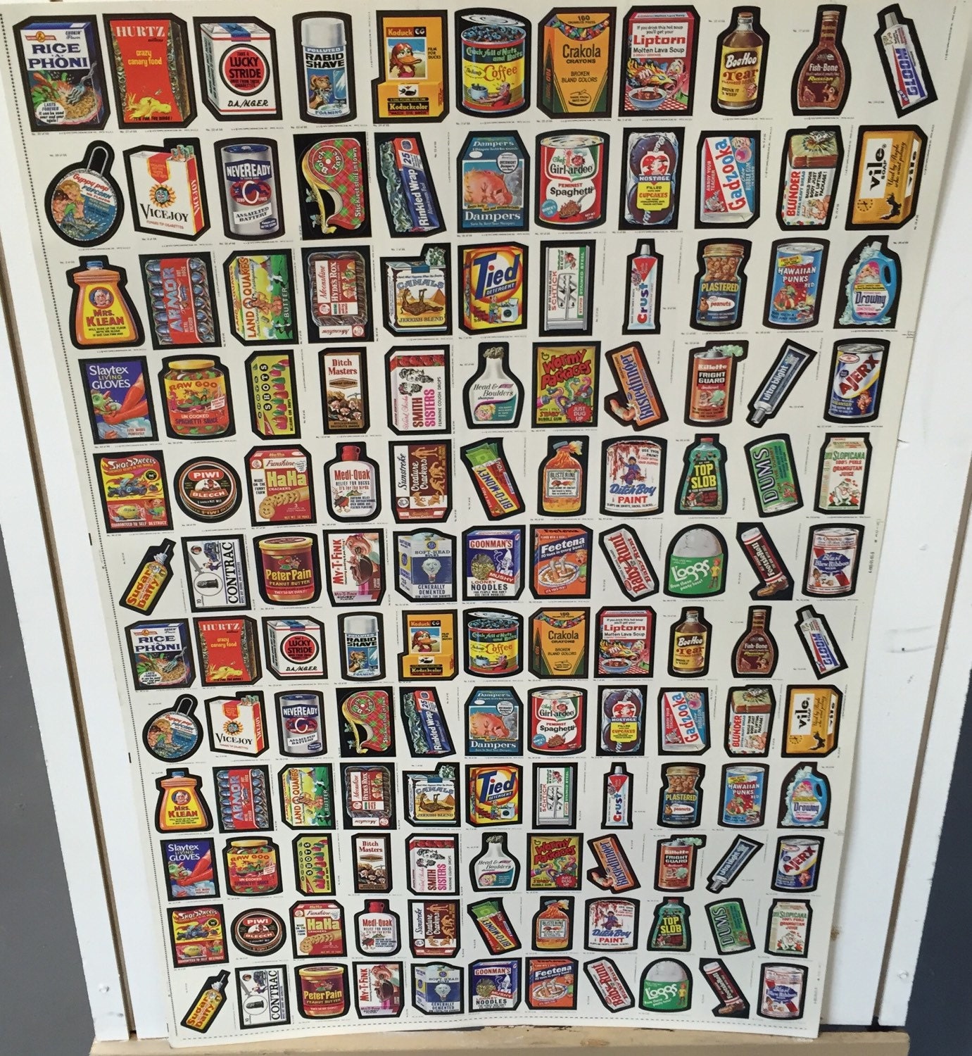 1979 Topps Wacky Packages uncut card sheet nm 2 sets rare 